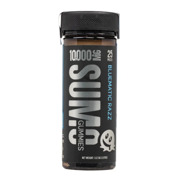 Bluematic-Razz-Gomitas-Sumo Gomitas SUMO Half Bak’d +10,000mg THC