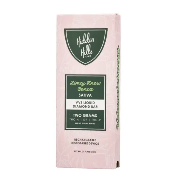 Hidden-Hills-VVS-Liquid-Diamonds-Bar-2G-limey_znow_conez Hidden Hills Liquid Diamonds 2G