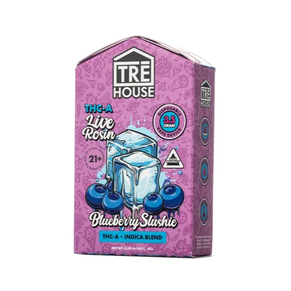 Tre-House-3.5G-Live-Rosin-Blueberry-Slushie-Indica TRE House 3.5G Live Rosin THCA
